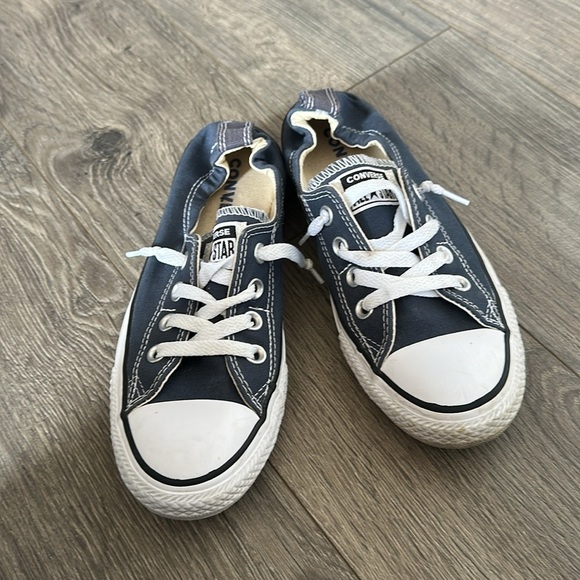 Slate Blue Converse shoes size 7 women’s - Picture 2 of 5